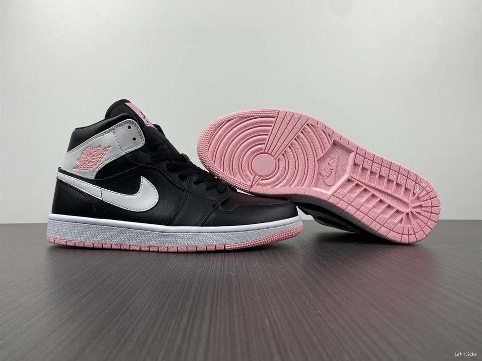 - 1 Mid Pink Arctic 555112-061 (GS) Jordan Black 0513